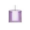 Besa Lighting Pahu 12 Cable Pendant, Trans. Amethyst/Opal, Bronze Finish, 1x100W Incandescent 1KG-A18407-BR - alternate 1
